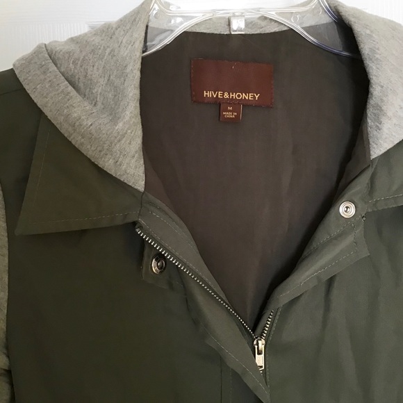 Hive and Honey Piperlime Anorak Utility Jacket Size Medium - Picture 2 of 7